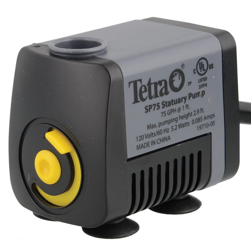 TetraPond Statuary Pump 75 GPH, Powers Small and Tabletop Fountains - Image 1